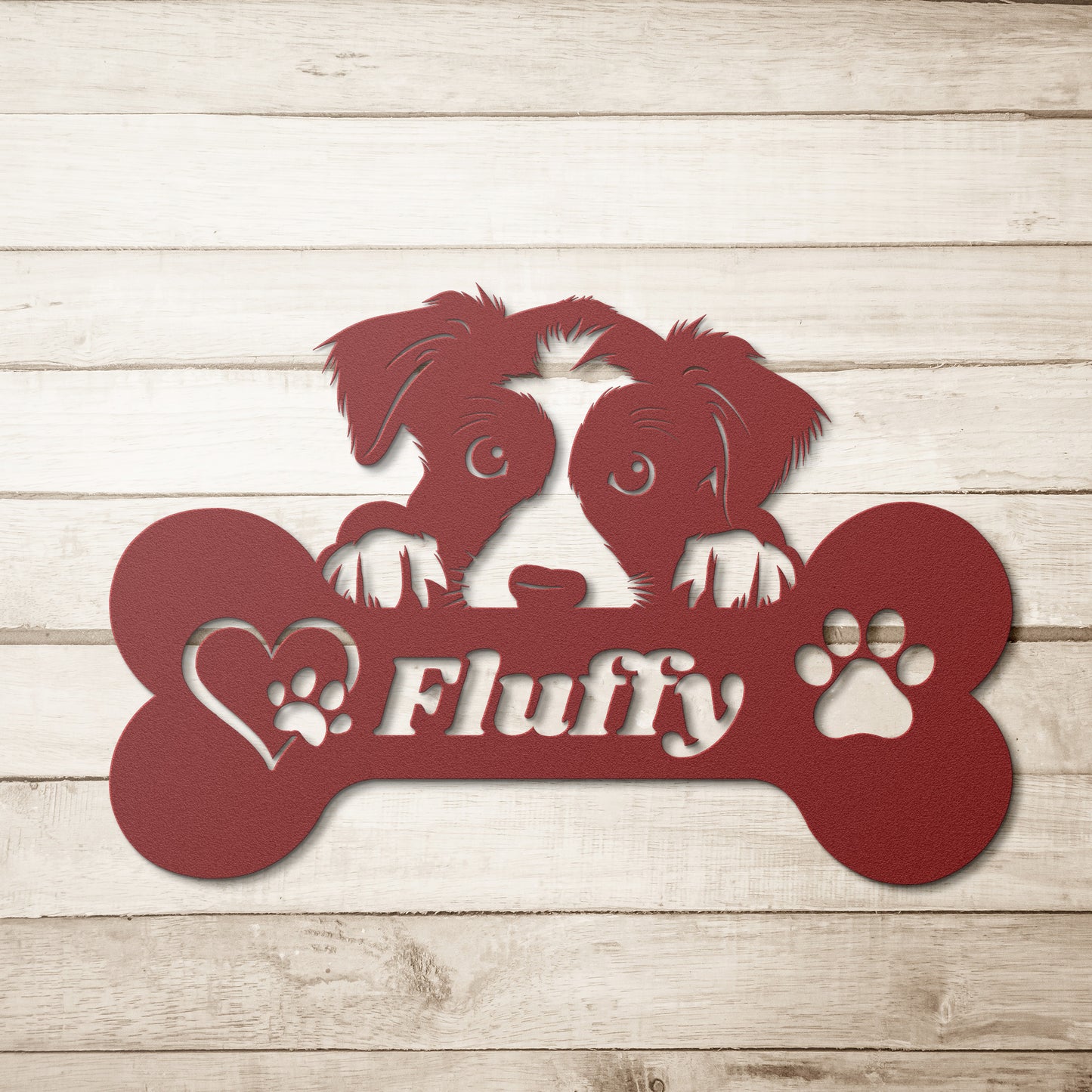 Custom Metal dog bone sign, dog wall sign, doghouse sign, personalized Metal dog bones, dog lovers gift