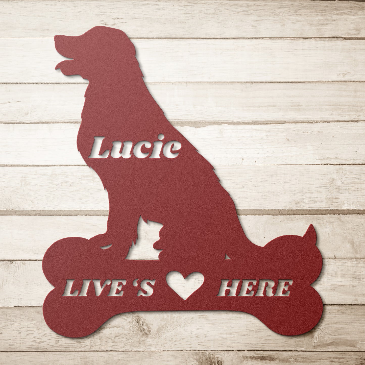 Custom Metal dog bone sign, dog wall sign, doghouse sign, personalized Metal dog bones, dog lovers gift