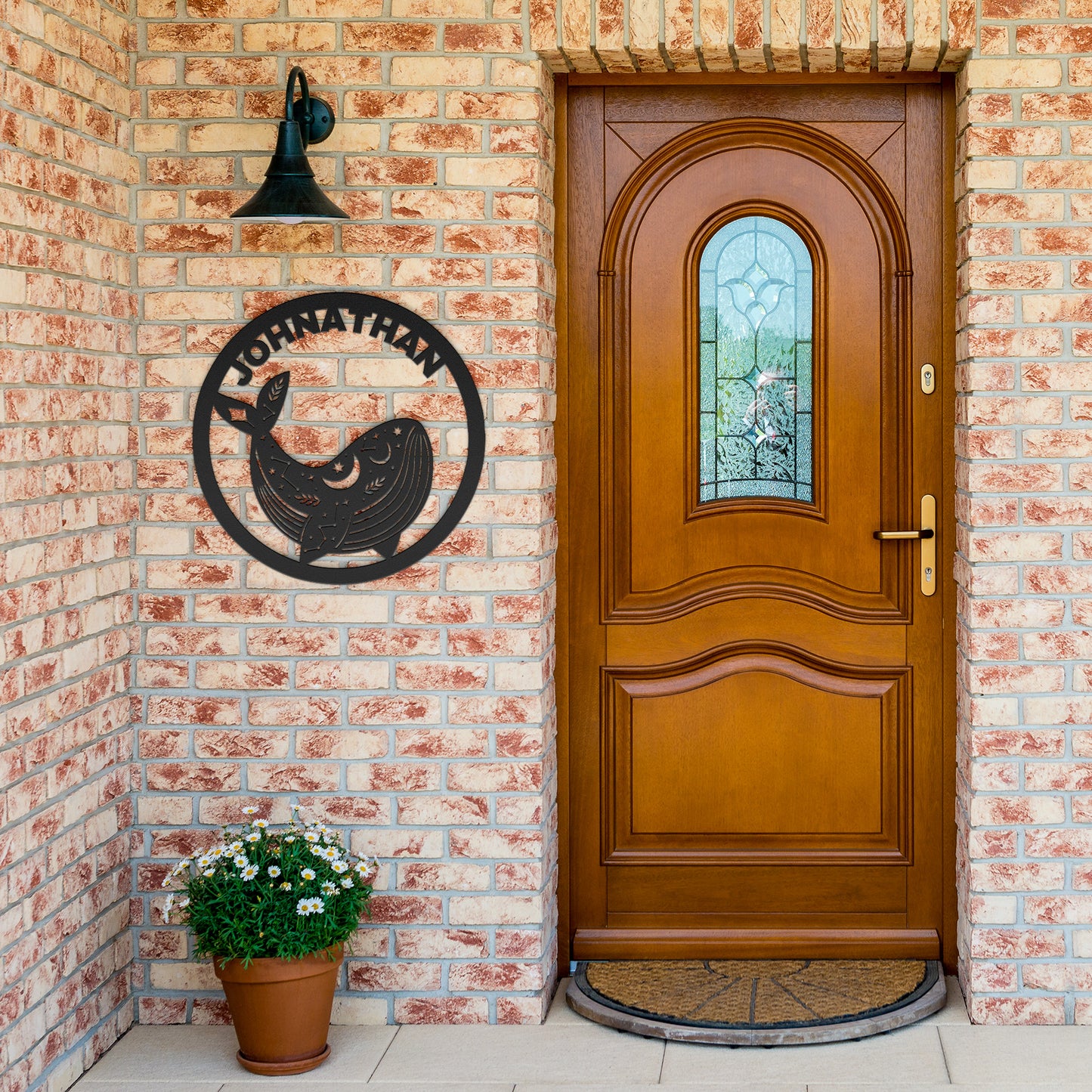 Custom Orca Whale celestial metal sign, Celestial Art, Kids Room Decor, Home Decor, Metal Sign Wall Art