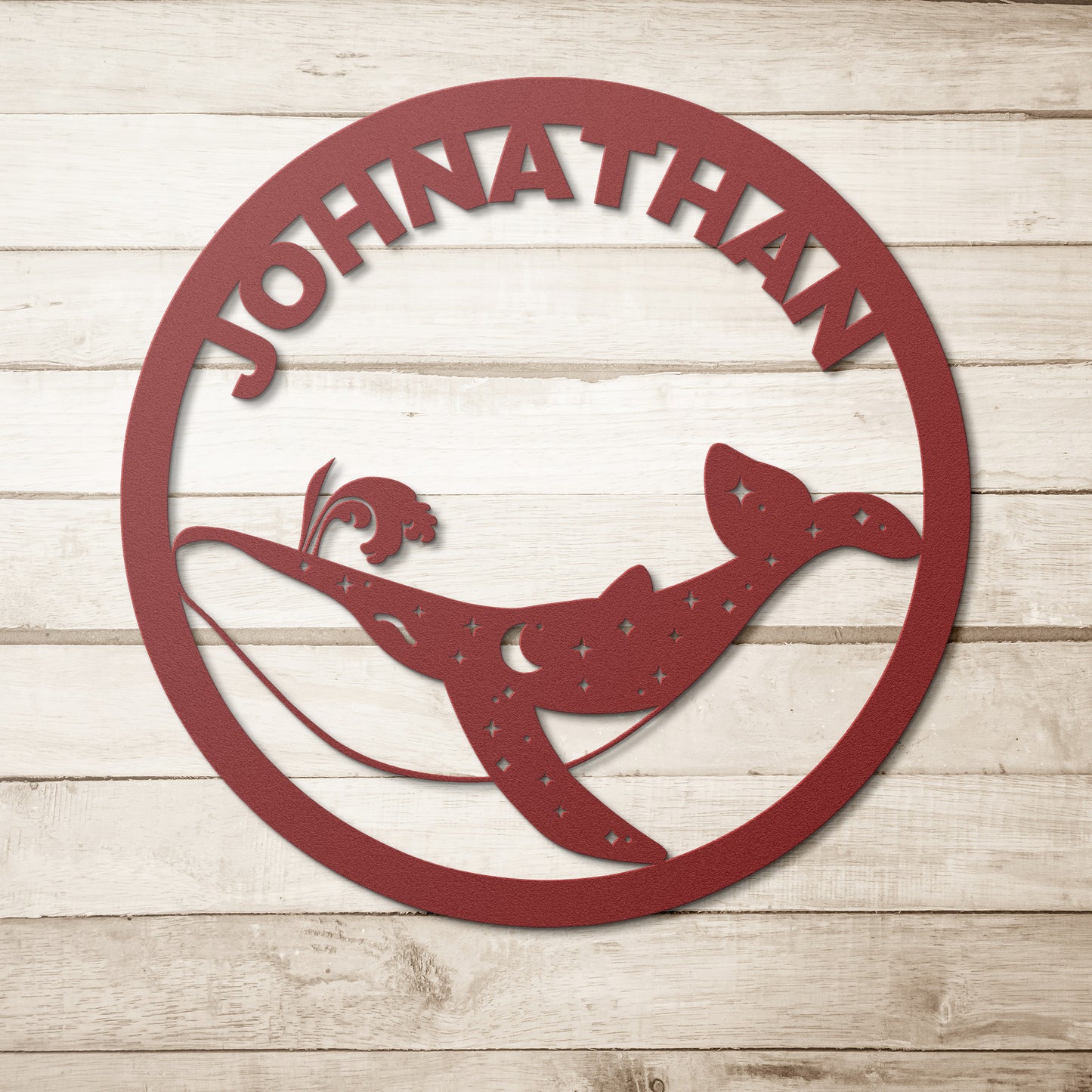 Custom Orca Whale celestial metal sign, Celestial Art, Kids Room Decor, Home Decor, Metal Sign Wall Art