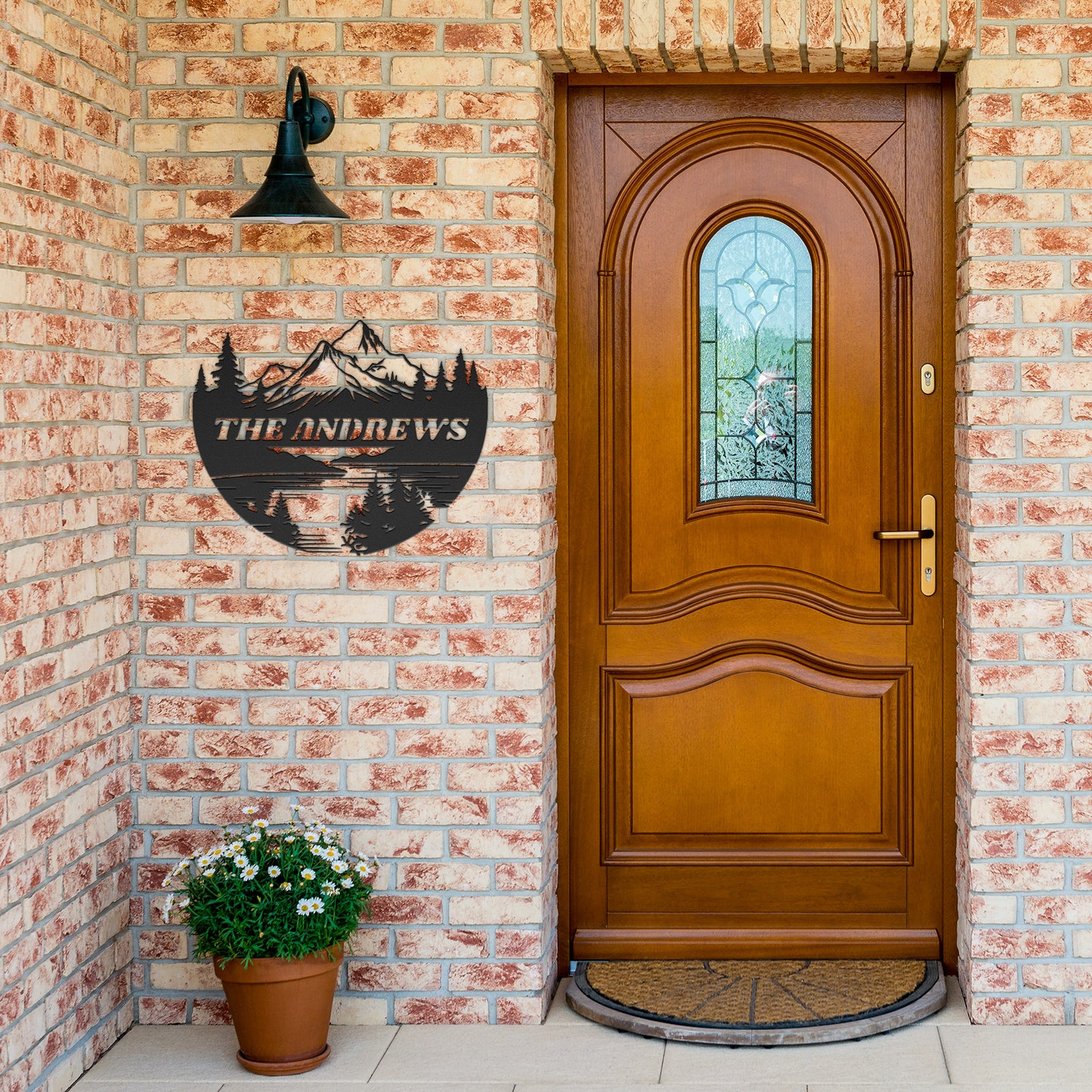 Custom lake forest mountain view sign, personalized Cabin Sign, Forest Sign.