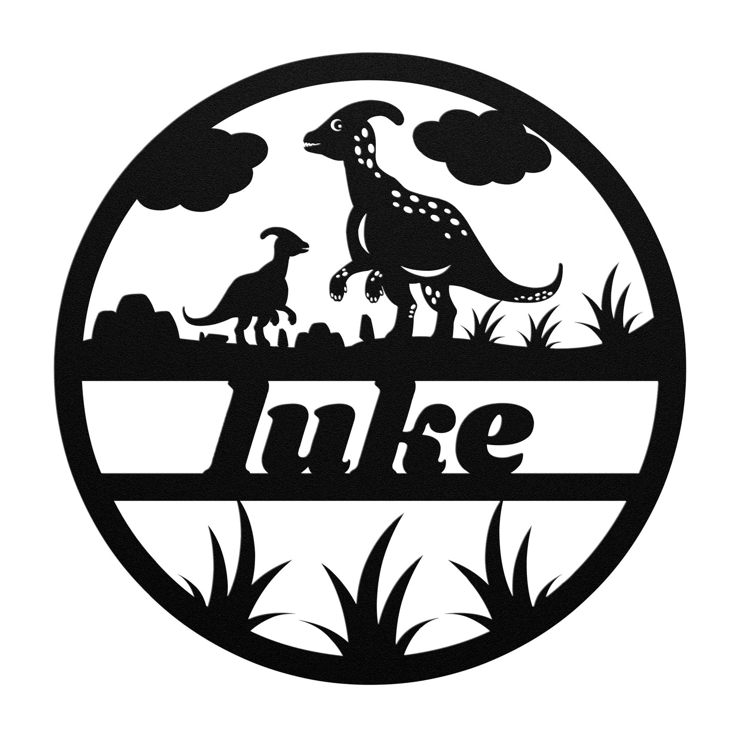 Custom name nursery metal sign