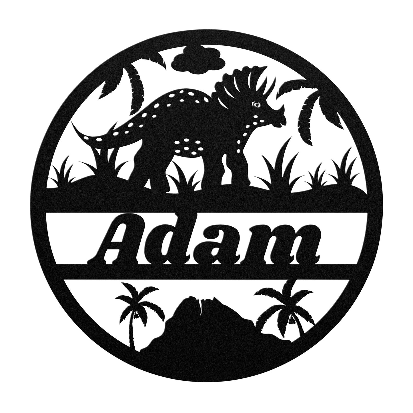 Custom name nursery metal sign