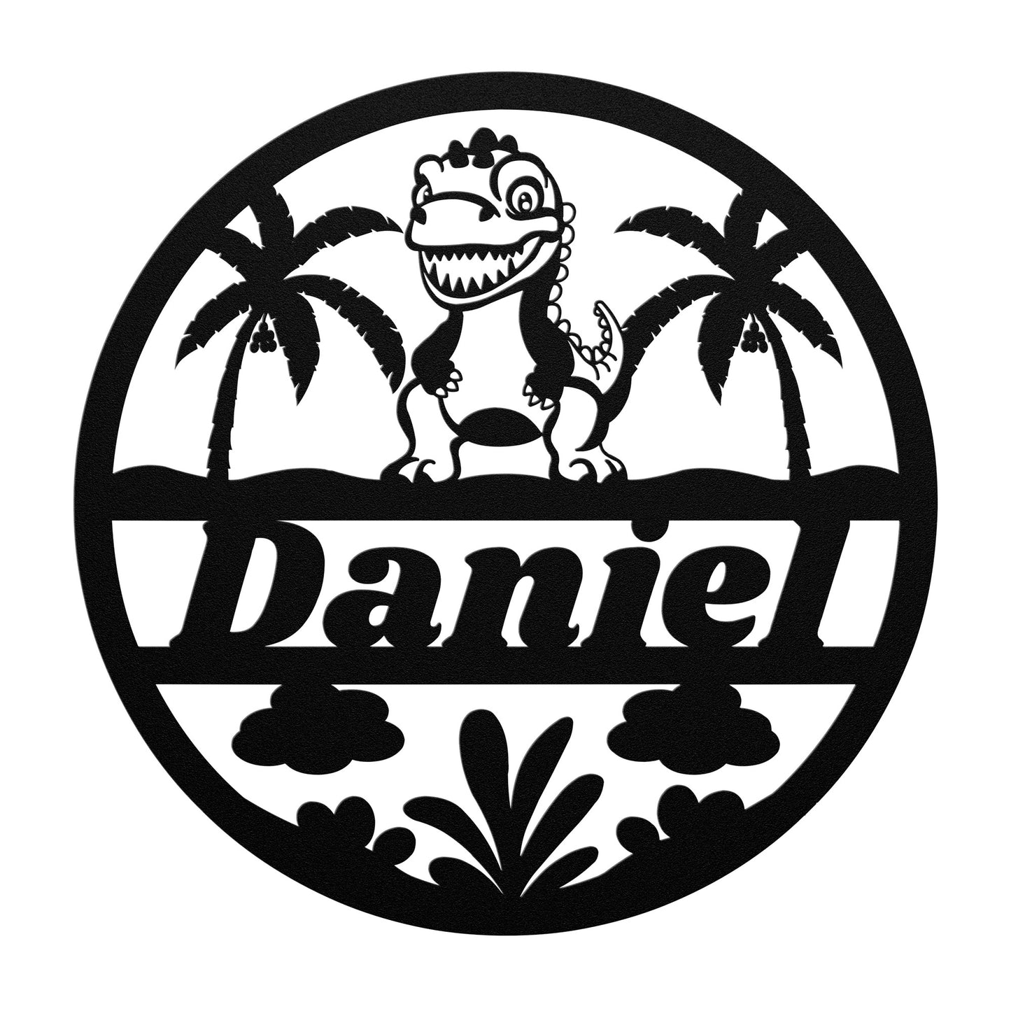 Custom name nursery metal sign