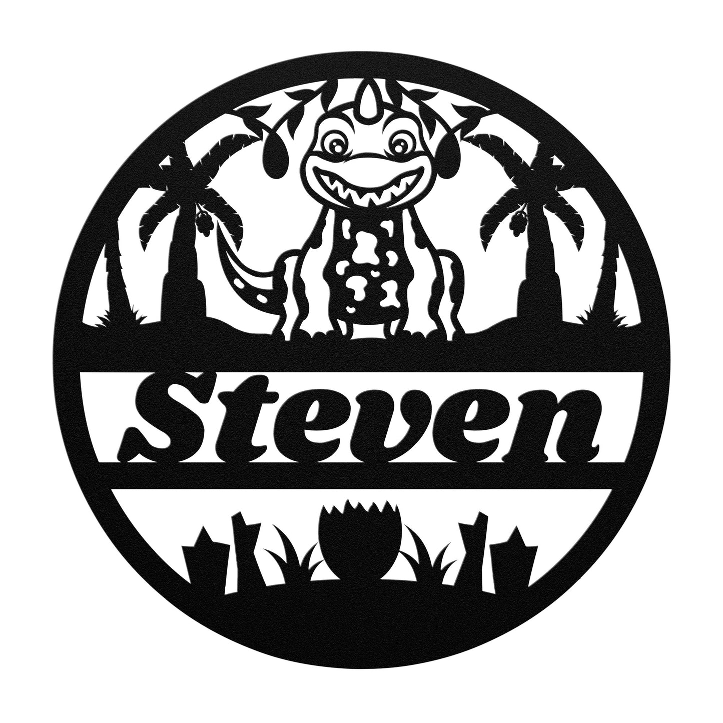 Custom name nursery metal sign