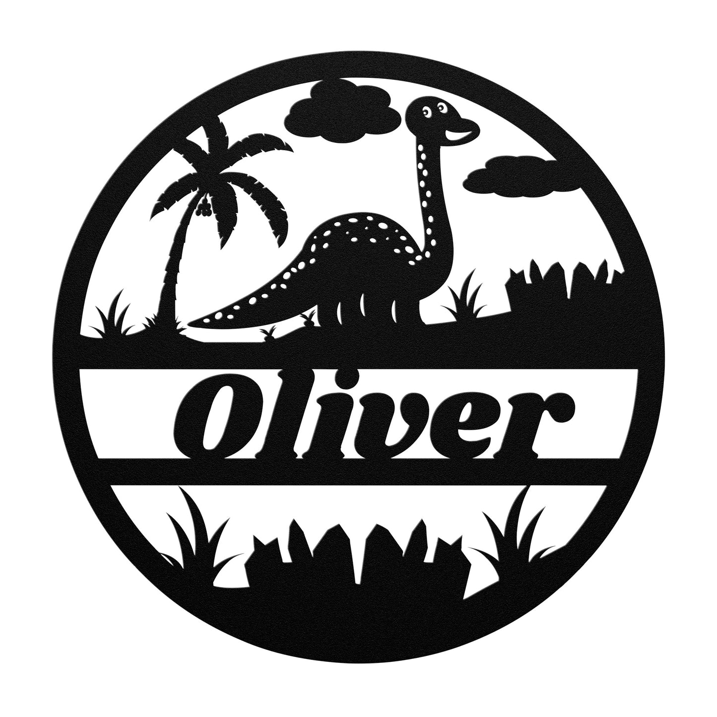 Custom name nursery metal sign