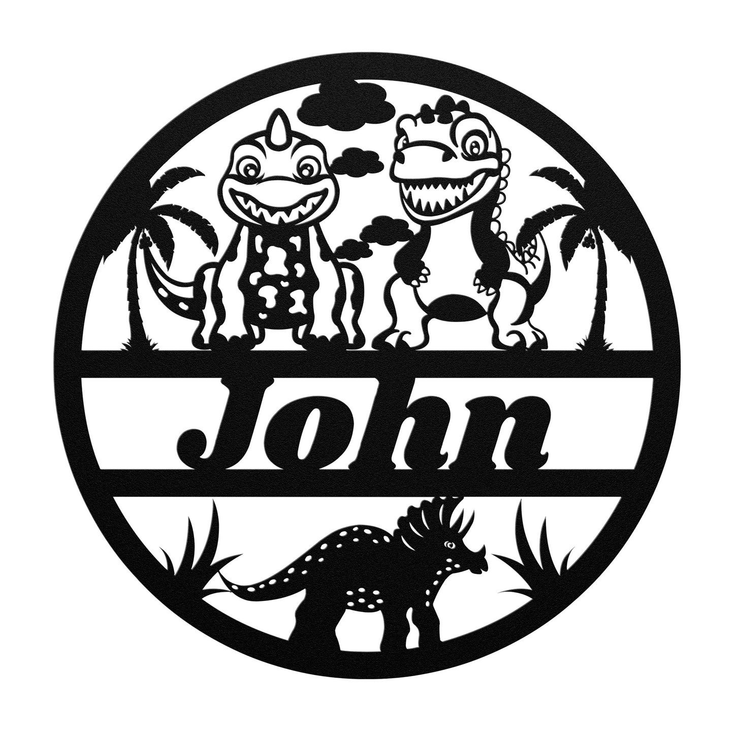 Custom name nursery metal sign