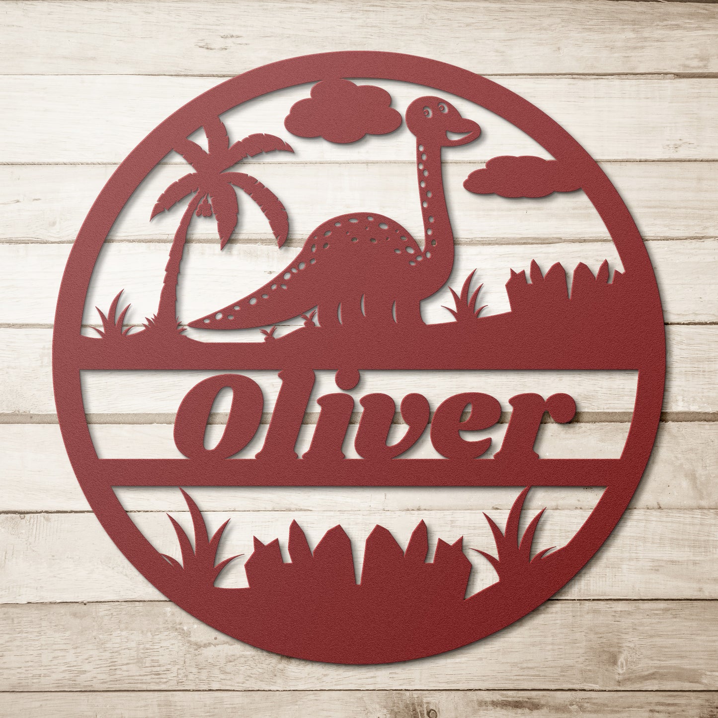 Custom name nursery metal sign