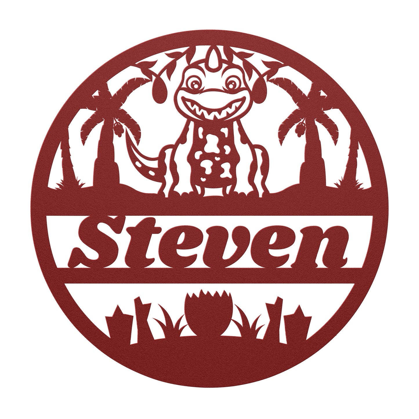 Custom name nursery metal sign