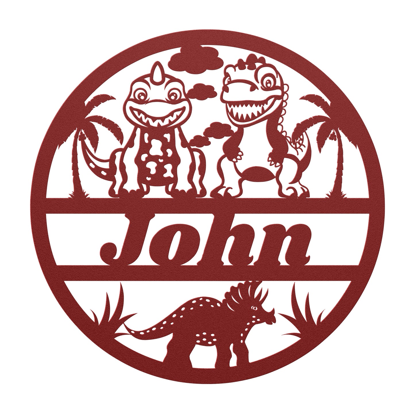 Custom name nursery metal sign