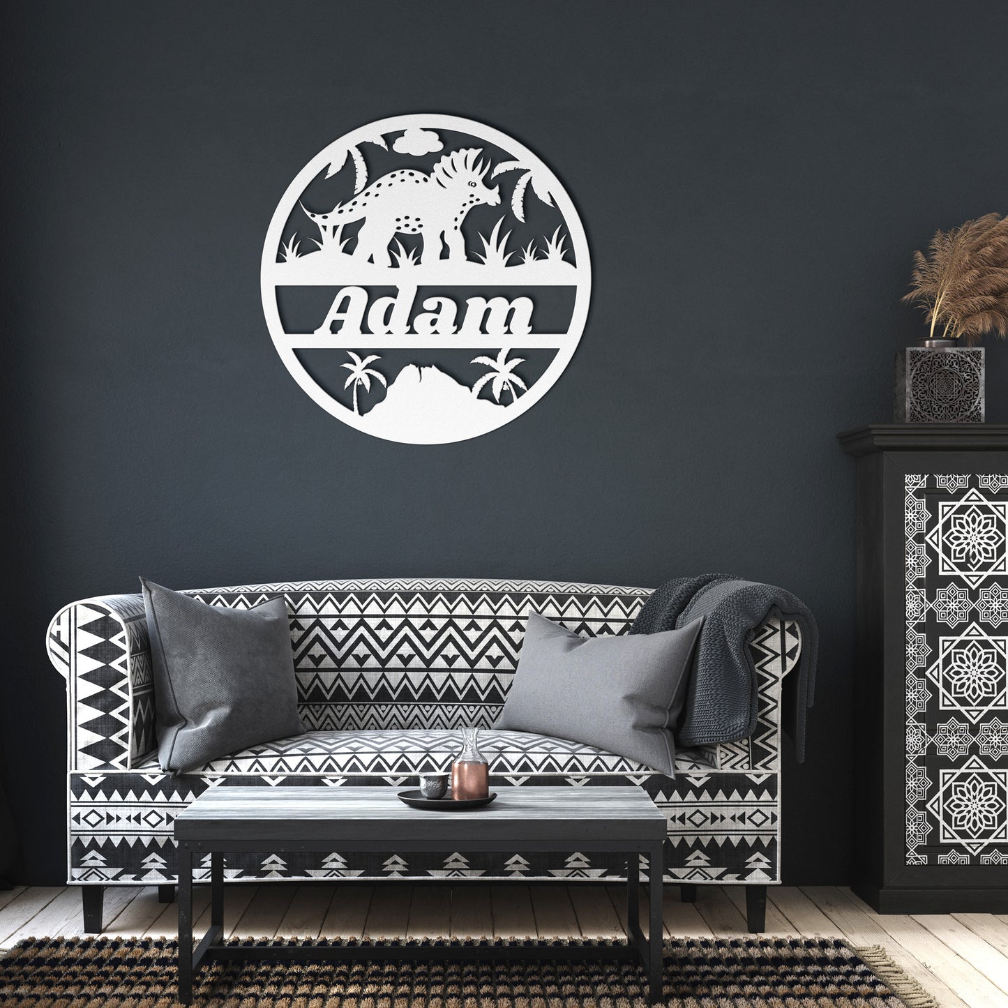 Custom name nursery metal sign