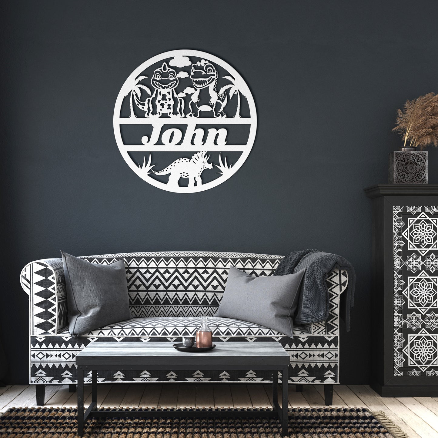 Custom name nursery metal sign