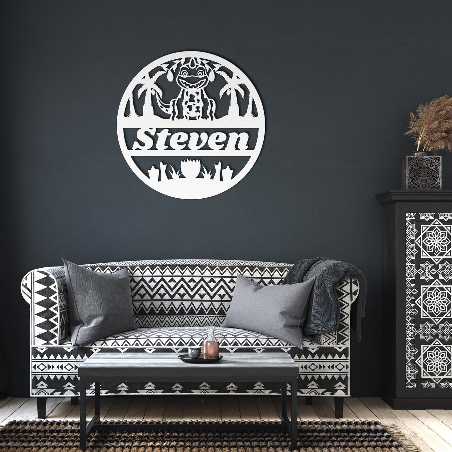 Custom name nursery metal sign