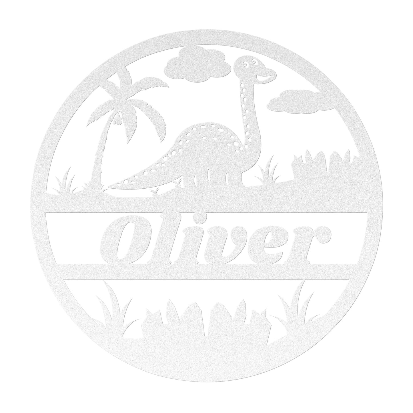 Custom name nursery metal sign