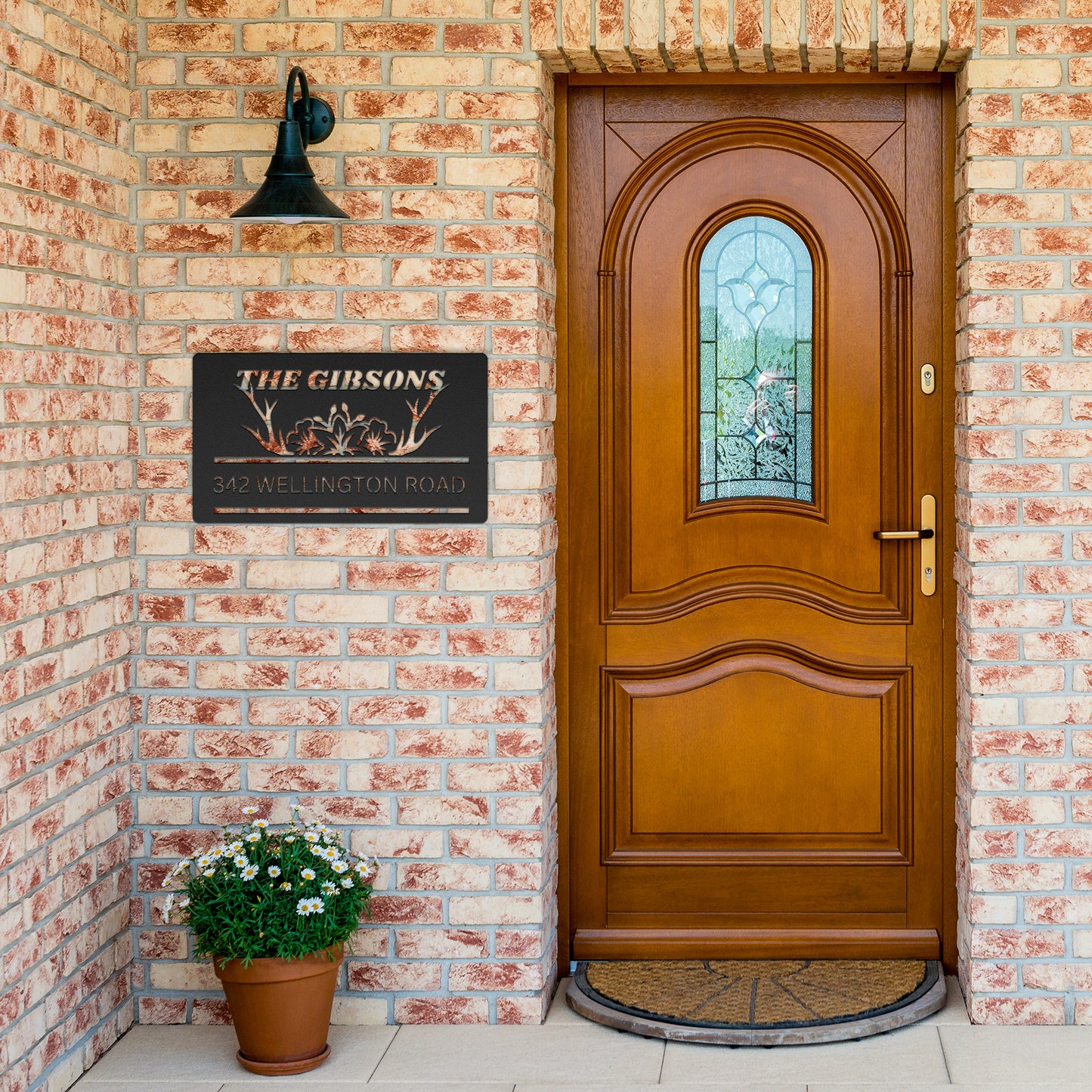 Customizable Deer Antler Family Name And Address Monogram Sign, Deer Antler Decor