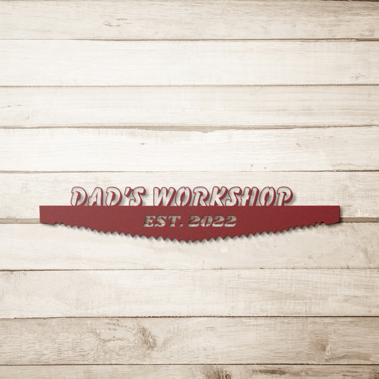Dad's workshop custom sign.
