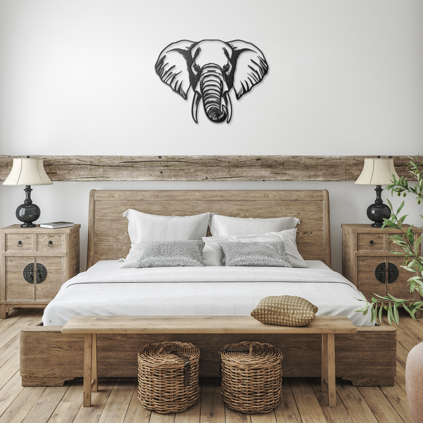Elephant_Head_Metal_Wall_Art_Wildlife_L_Black_Farmhouse_Bedroom_Mockup.png