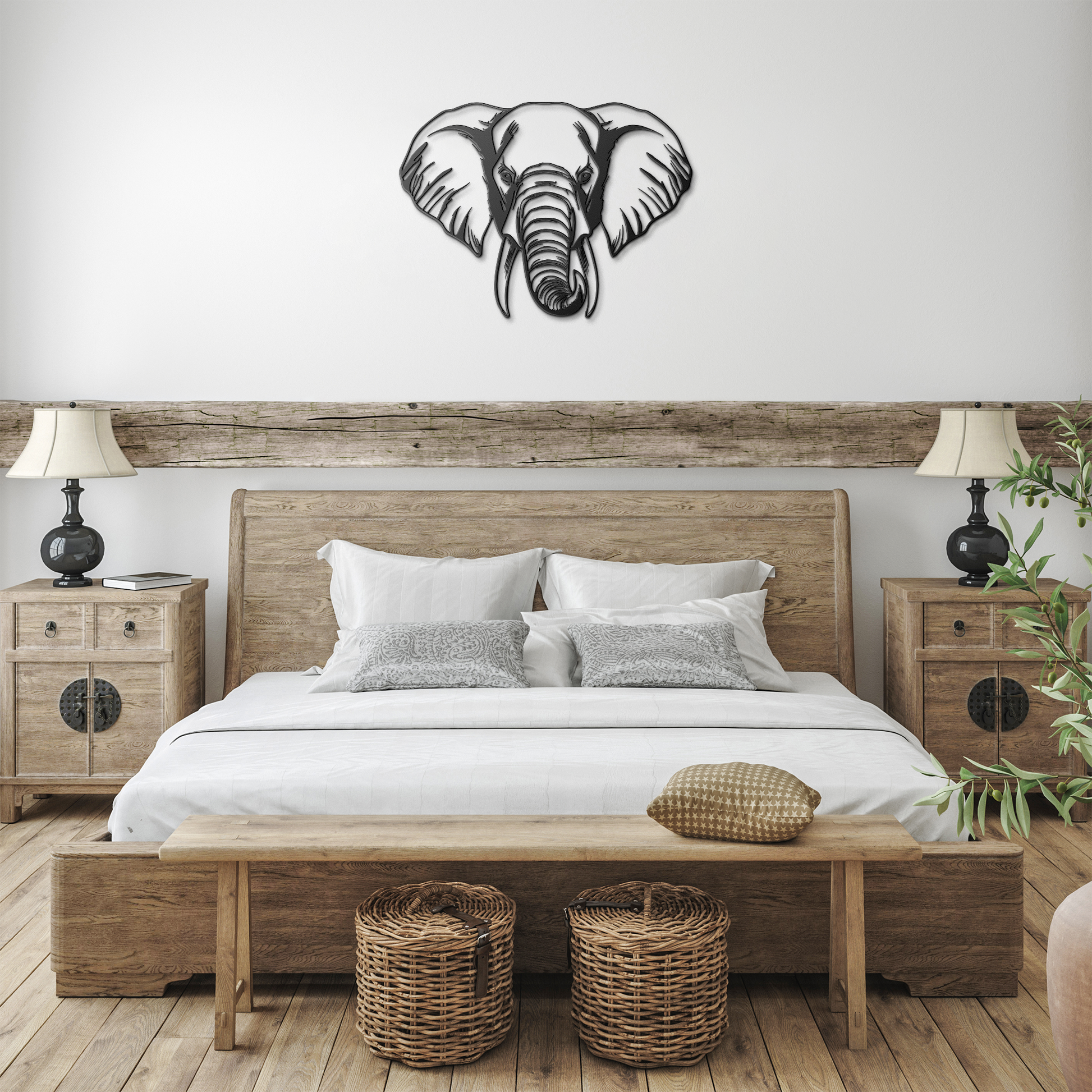 Elephant_Head_Metal_Wall_Art_Wildlife_L_Black_Farmhouse_Bedroom_Mockup.png