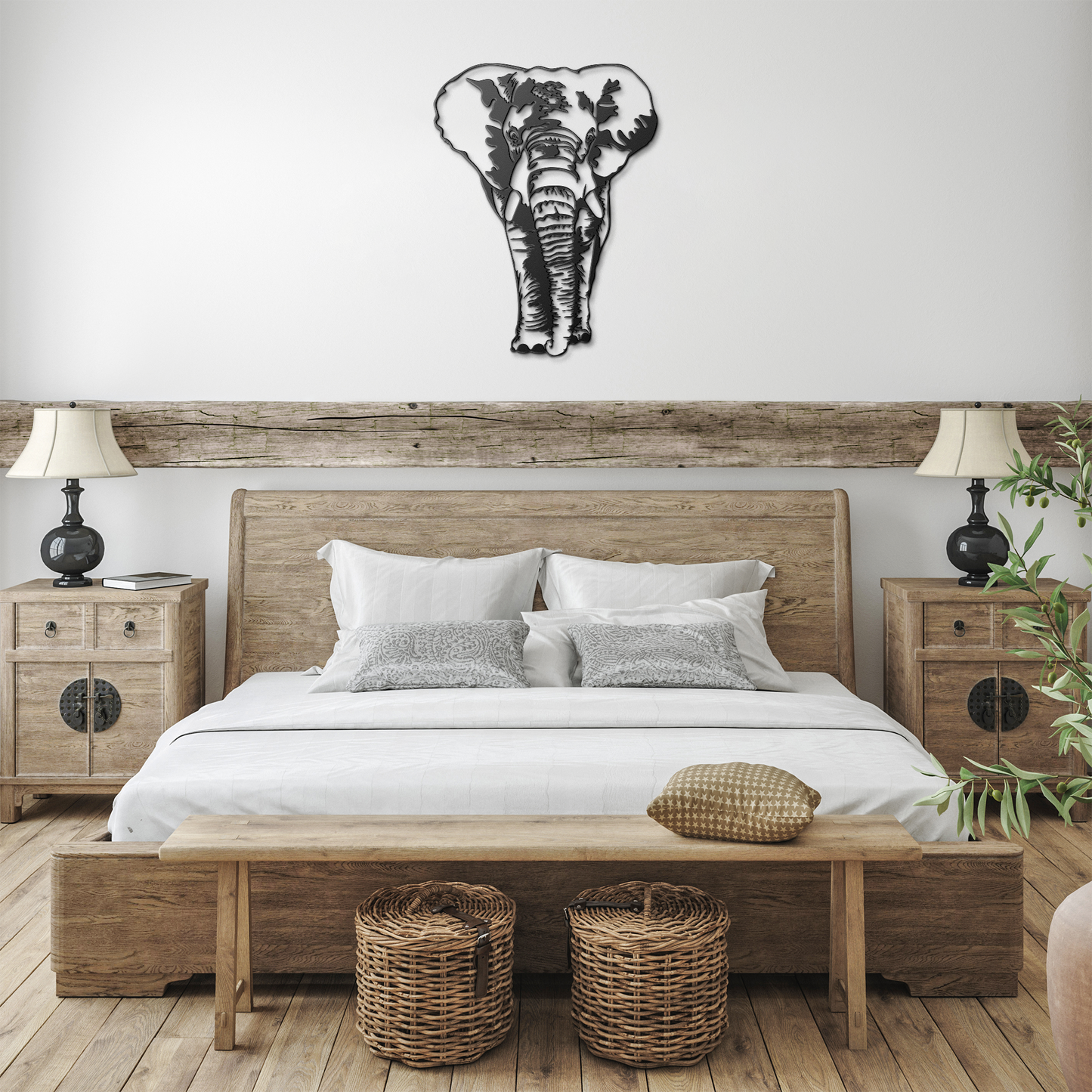 Elephant_Metal_Wall_Art_Wildlife_Lover__Black_Farmhouse_Bedroom_Mockup.png