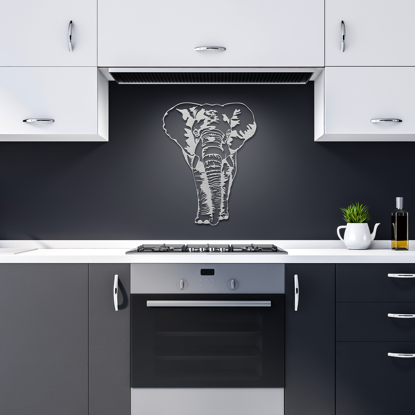 Elephant_Metal_Wall_Art_Wildlife_Lover__Silver_Dark_Kitchen_Mockup.png