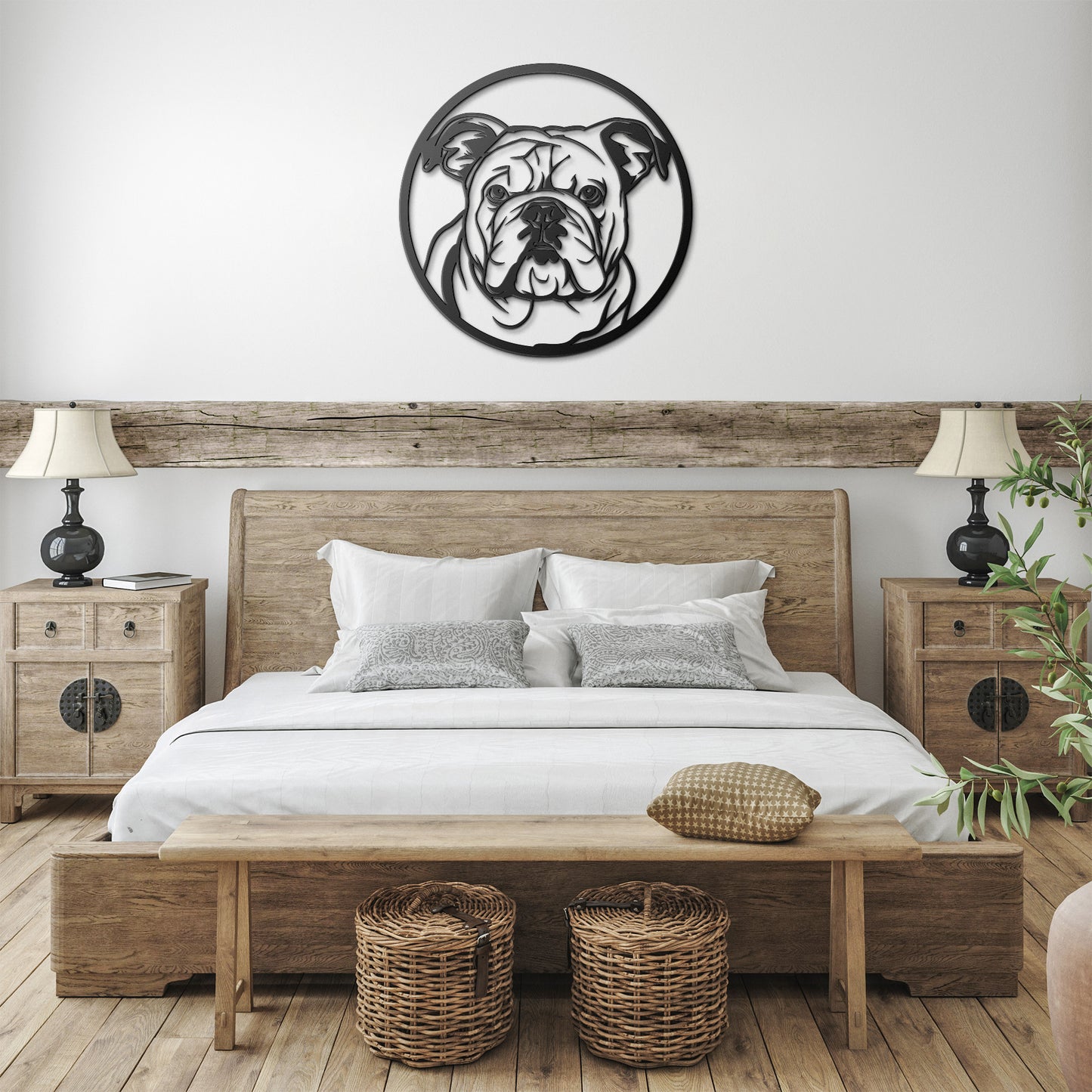 English Bulldog Dog Metal Sign, Gift for Pet Owner, Bulldog Home Decor, English Bulldog Wall Hanging