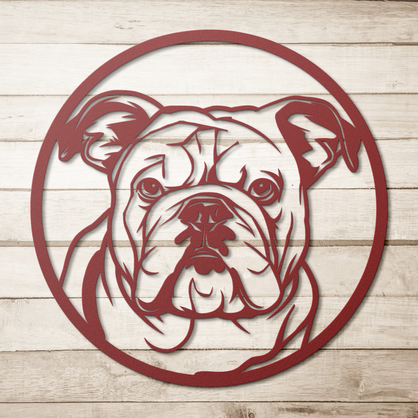 English Bulldog Dog Metal Sign, Gift for Pet Owner, Bulldog Home Decor, English Bulldog Wall Hanging
