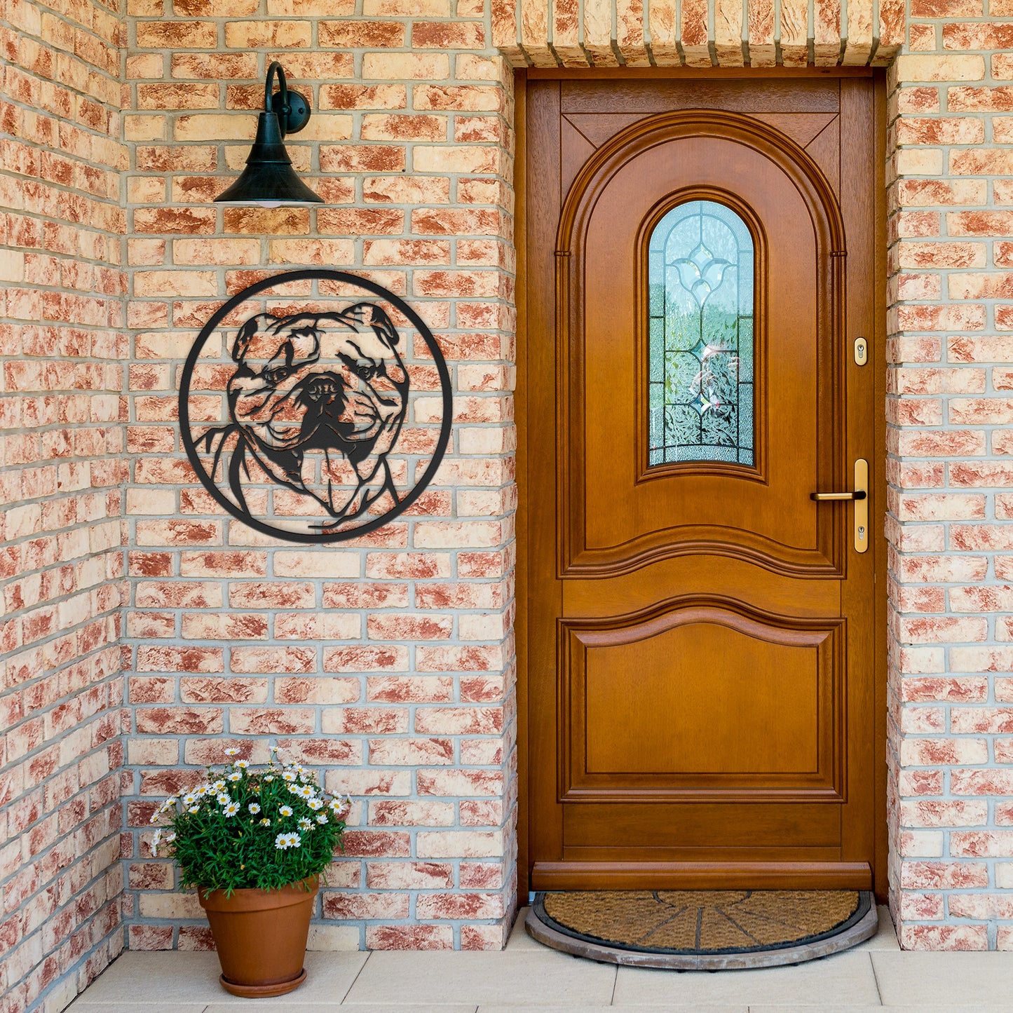 English Bulldog Metal Wall Art, Bulldog Metal Sign, Housewarming Gift, Gift for Pet Owner, Home Decor Sign