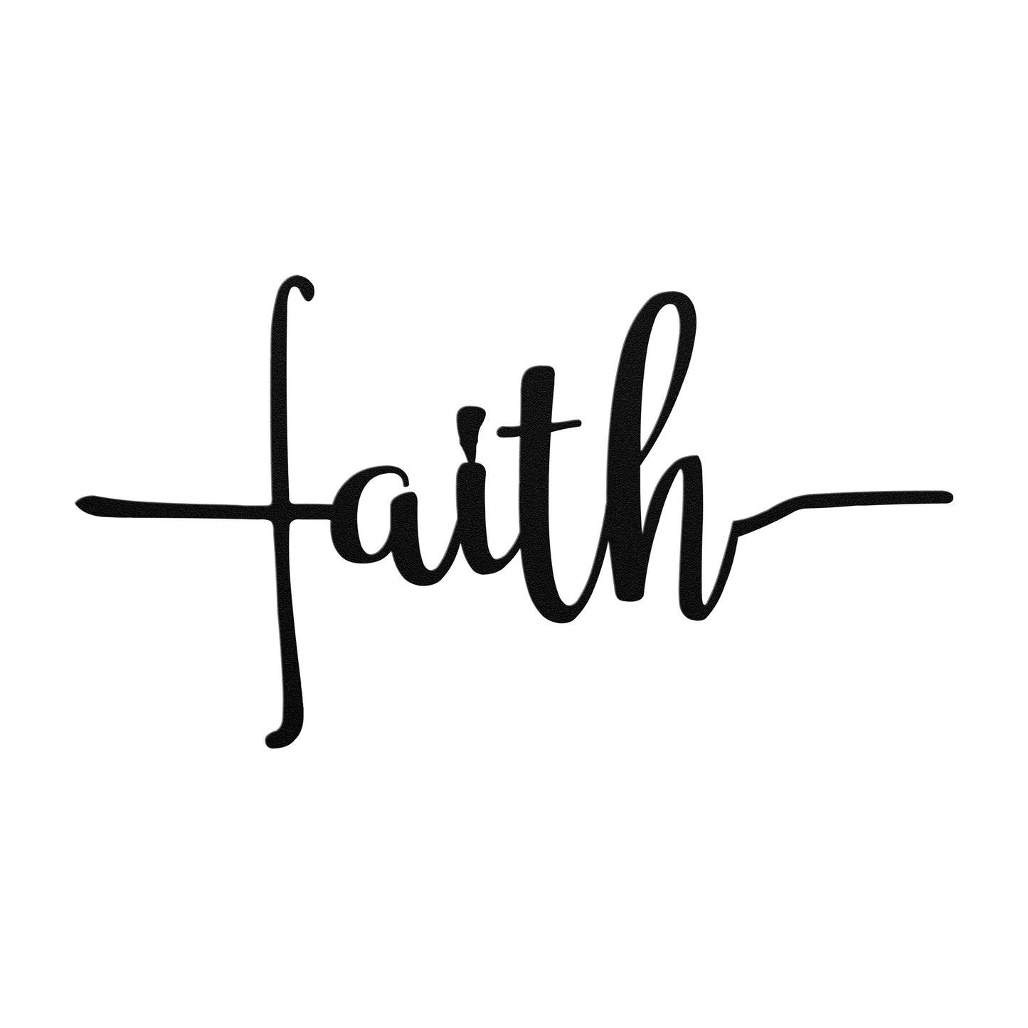 Faith Metal Word Art, Metal Words, Christian Sign, Metal Wall Art, Housewarming Gift, Rustic Metal Wall Art