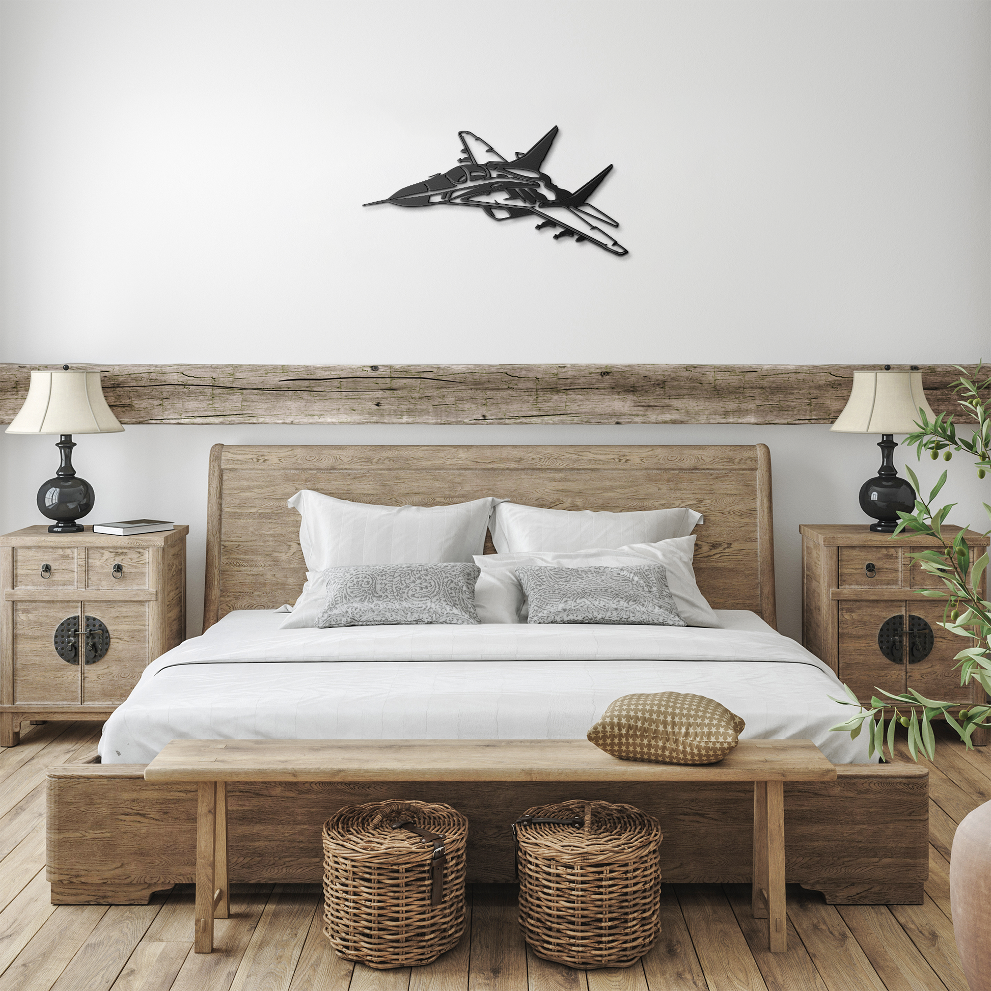 Fighter_Jet_Aircraft_Metal_Wall_Art_Gif_Black_Farmhouse_Bedroom_Mockup.png