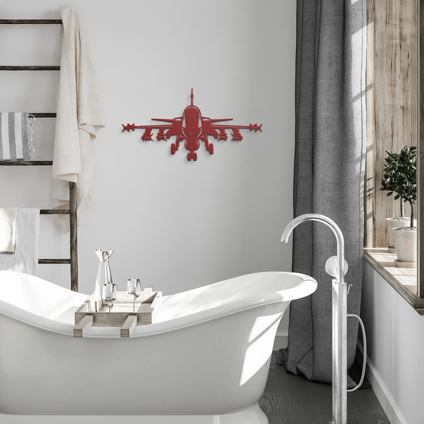 Fighter_Jet_Aircraft_Metal_Wall_Art_Gif_Red_Modern_Bathroom_Mockup.png