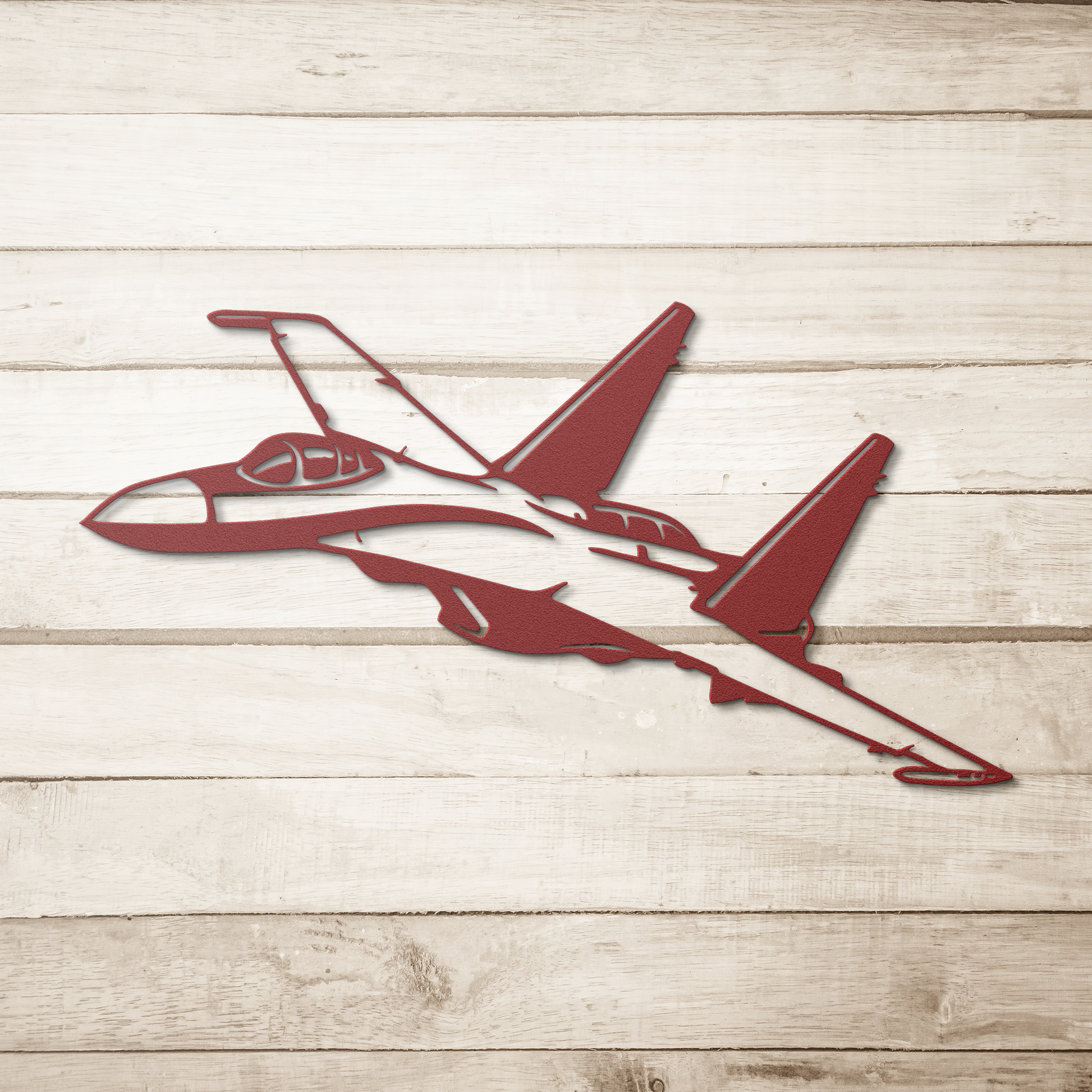 Fighter_Jet_Aircraft_Metal_Wall_Art_Gif_Red_Simple_Wood_BKGD_Mockup.png