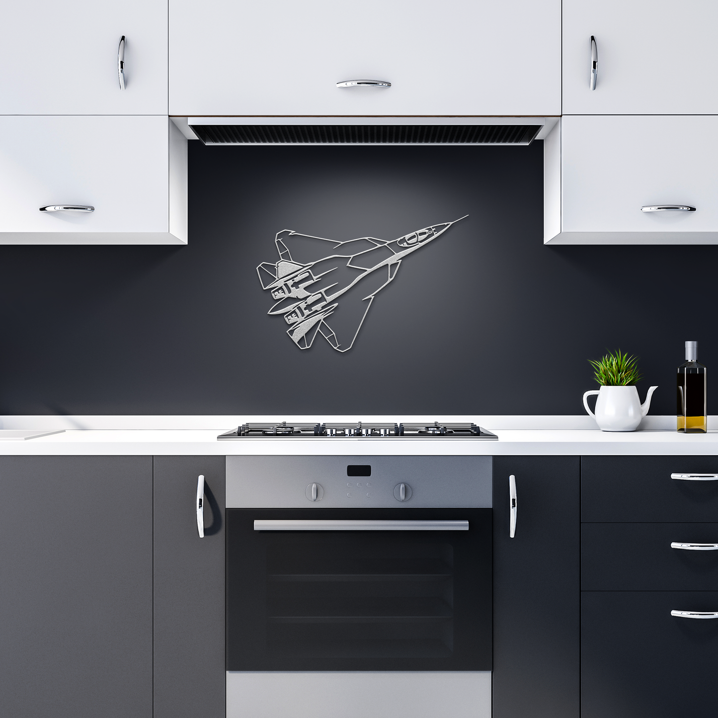Fighter_Jet_Aircraft_Metal_Wall_Art_Gif_Silver_Dark_Kitchen_Mockup.png