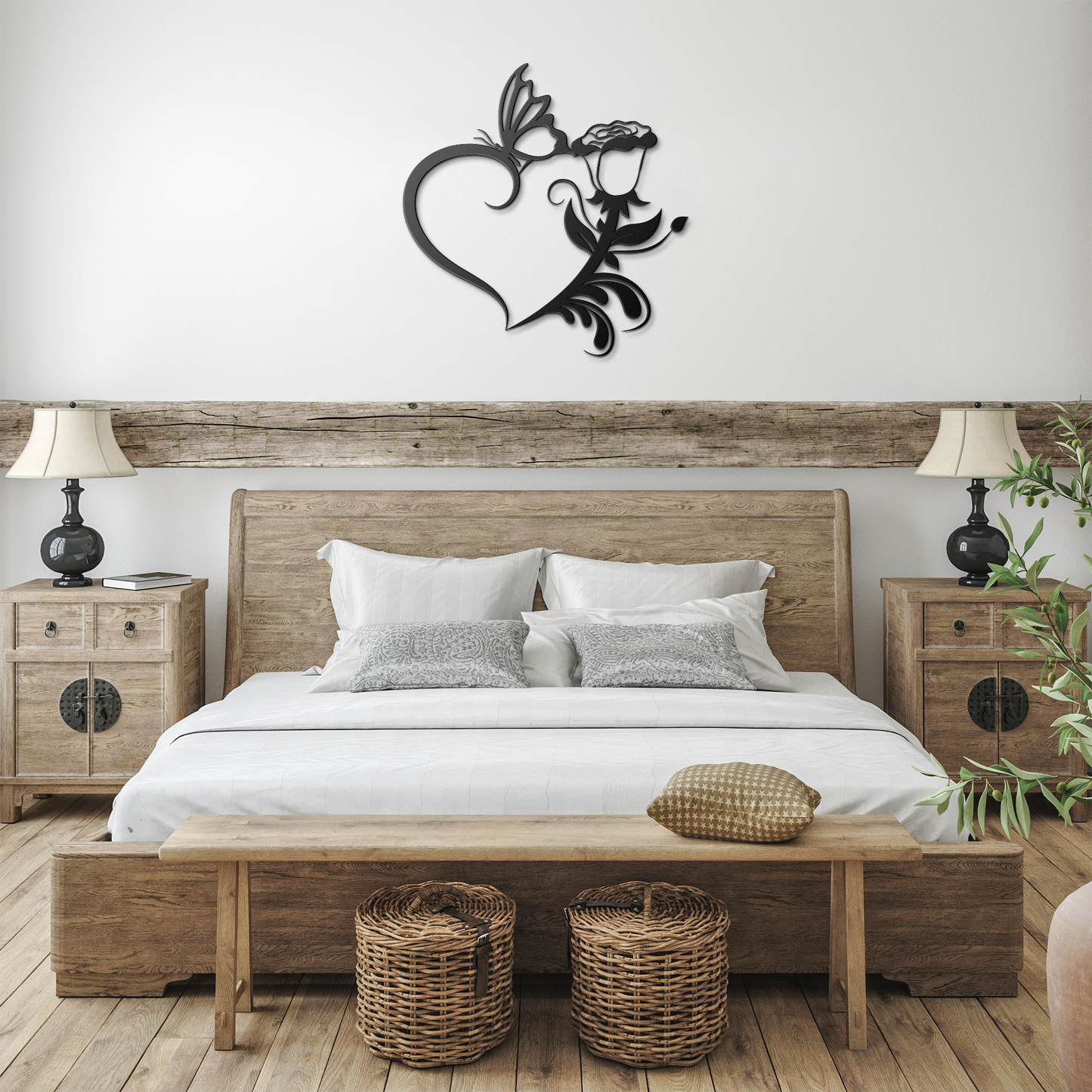 Floral_Heart_Butterfly_Metal_Sign_Livin_Black_Farmhouse_Bedroom_Mockup.png