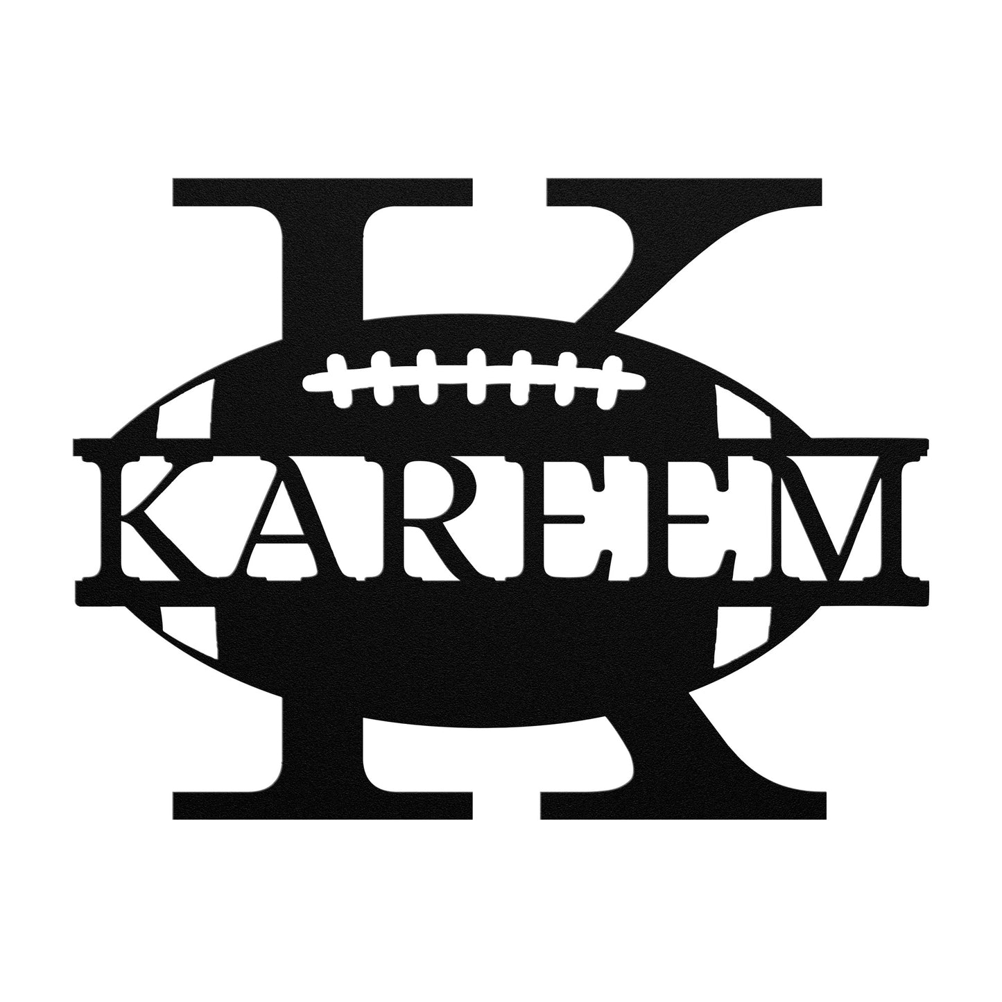 Football Monogram available in all letters