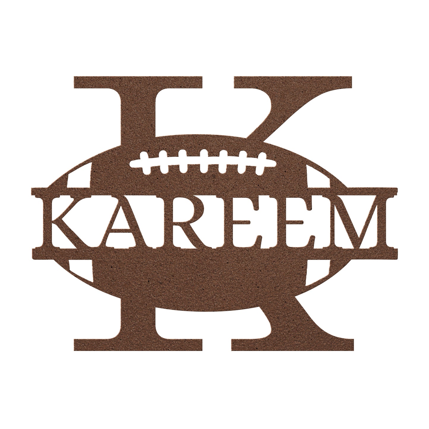 Football Monogram available in all letters