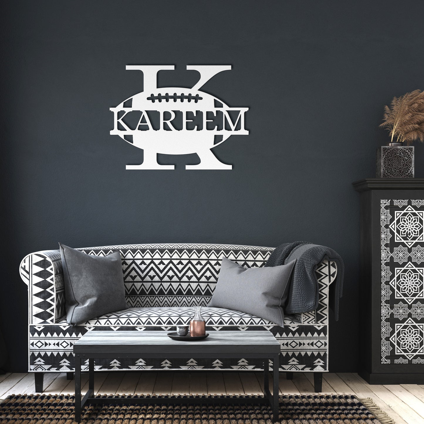 Football Monogram available in all letters