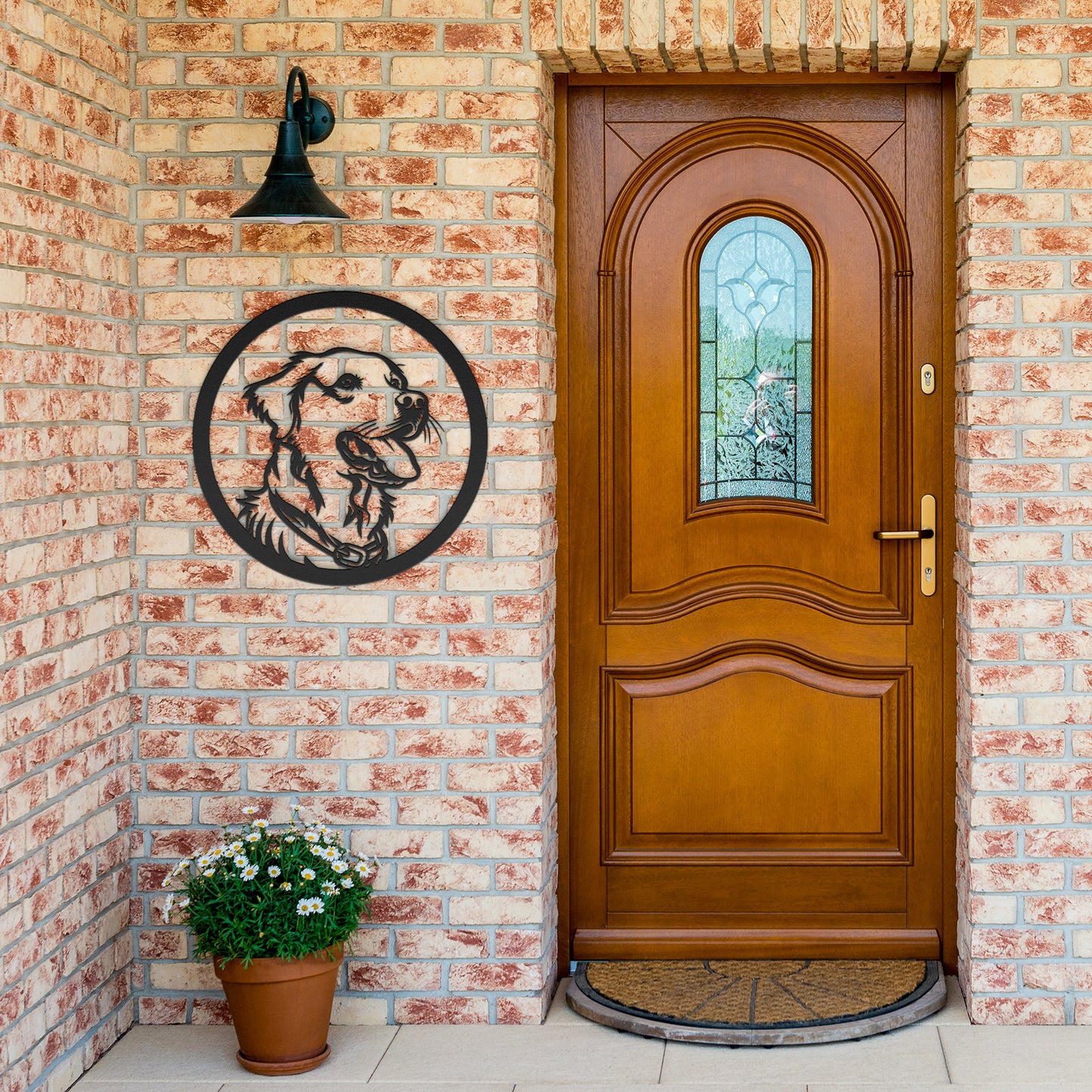 Golden Retriever Dog Silhouette Metal Sign, Gift for Dog Lovers, metal wall art home decor