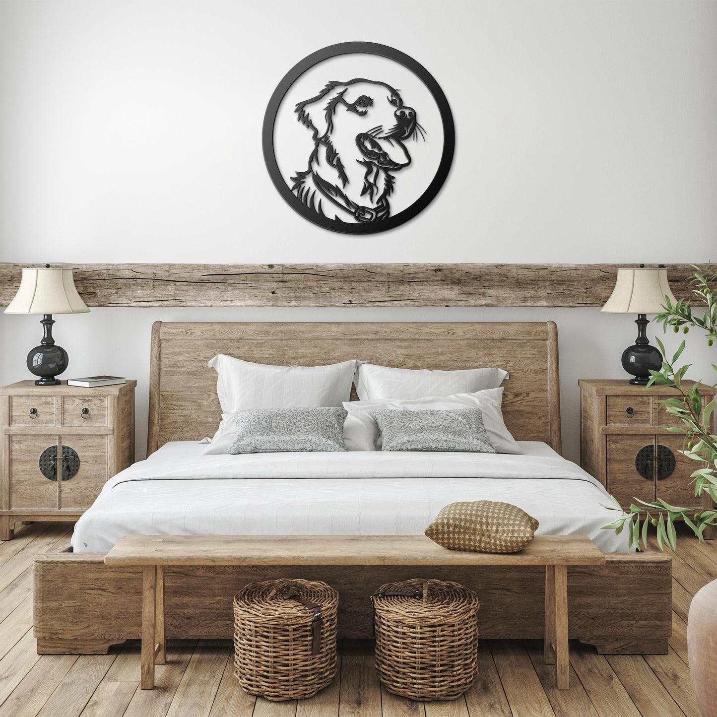 Golden Retriever Dog Silhouette Metal Sign, Gift for Dog Lovers, metal wall art home decor