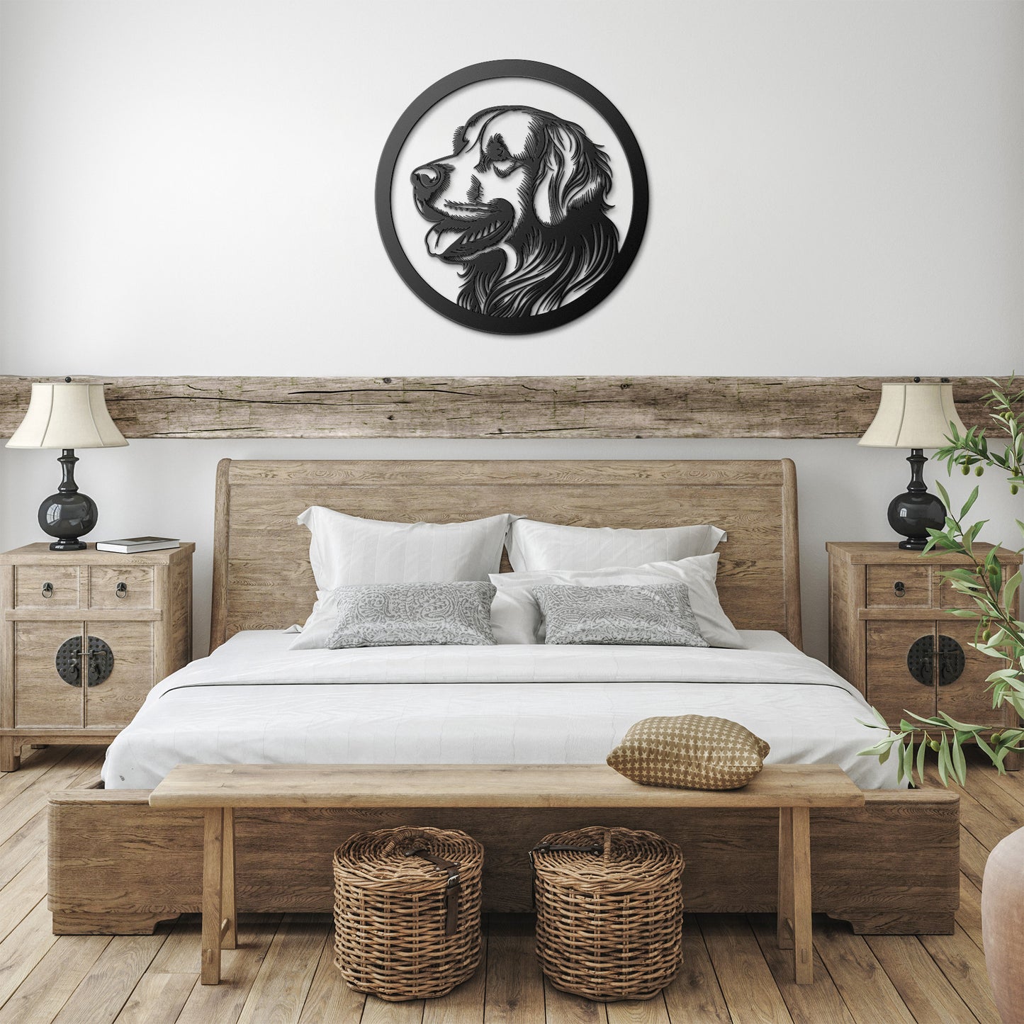 Golden Retriever Dog Silhouette Metal Sign, Gift for Dog Lovers, metal wall art home decor