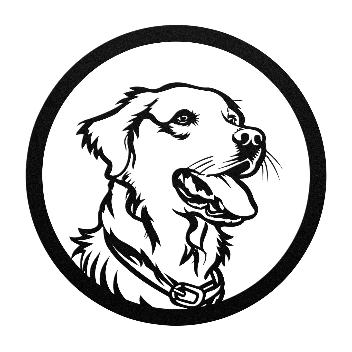 Golden Retriever Dog Silhouette Metal Sign, Gift for Dog Lovers, metal wall art home decor