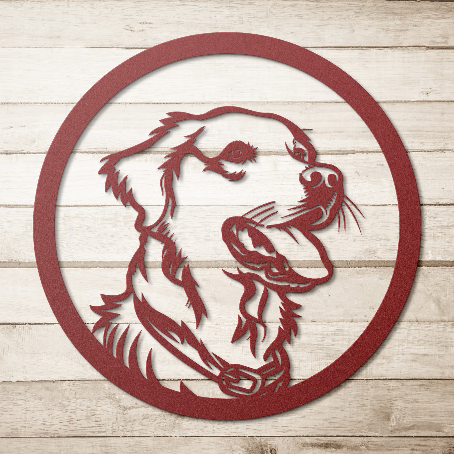 Golden Retriever Dog Silhouette Metal Sign, Gift for Dog Lovers, metal wall art home decor