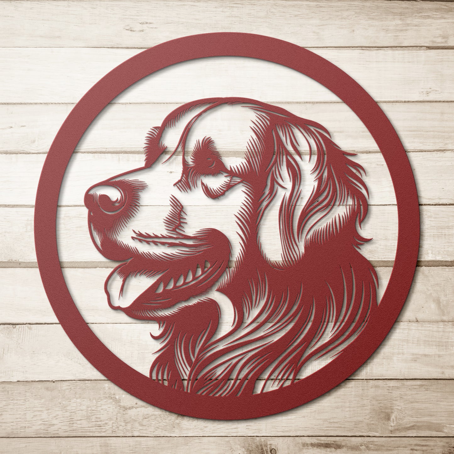 Golden Retriever Dog Silhouette Metal Sign, Gift for Dog Lovers, metal wall art home decor