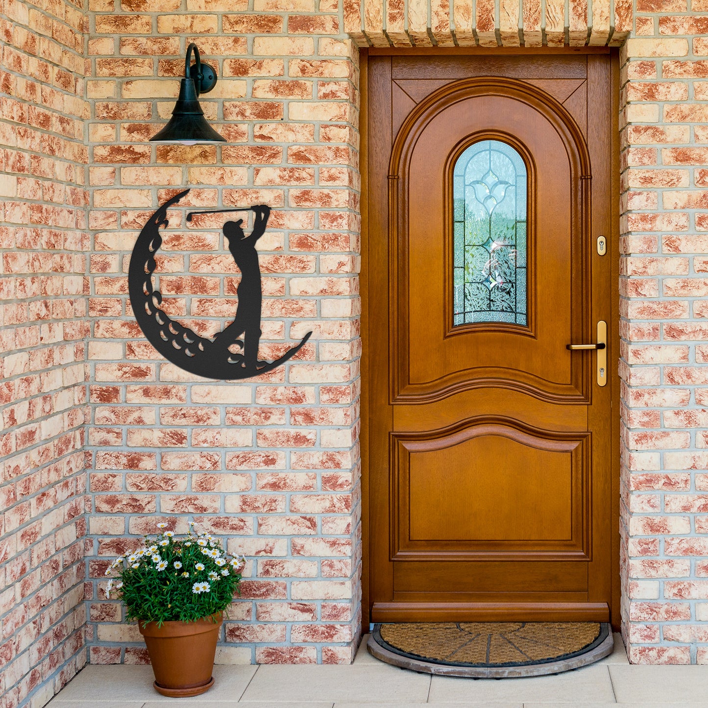 Golf Silhouette Metal Wall Decor, Gift for Golf Player, Sport Decor, Office Decor, Man Cave