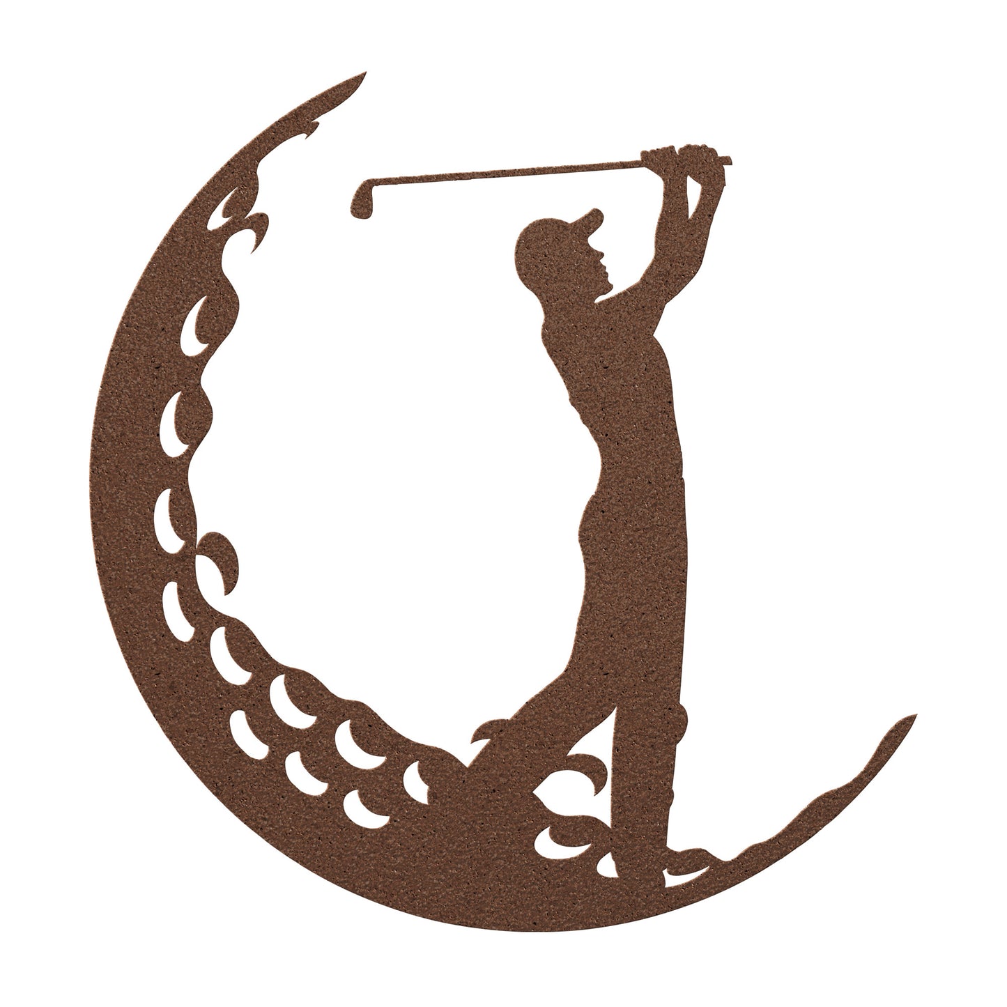 Golf Silhouette Metal Wall Decor, Gift for Golf Player, Sport Decor, Office Decor, Man Cave