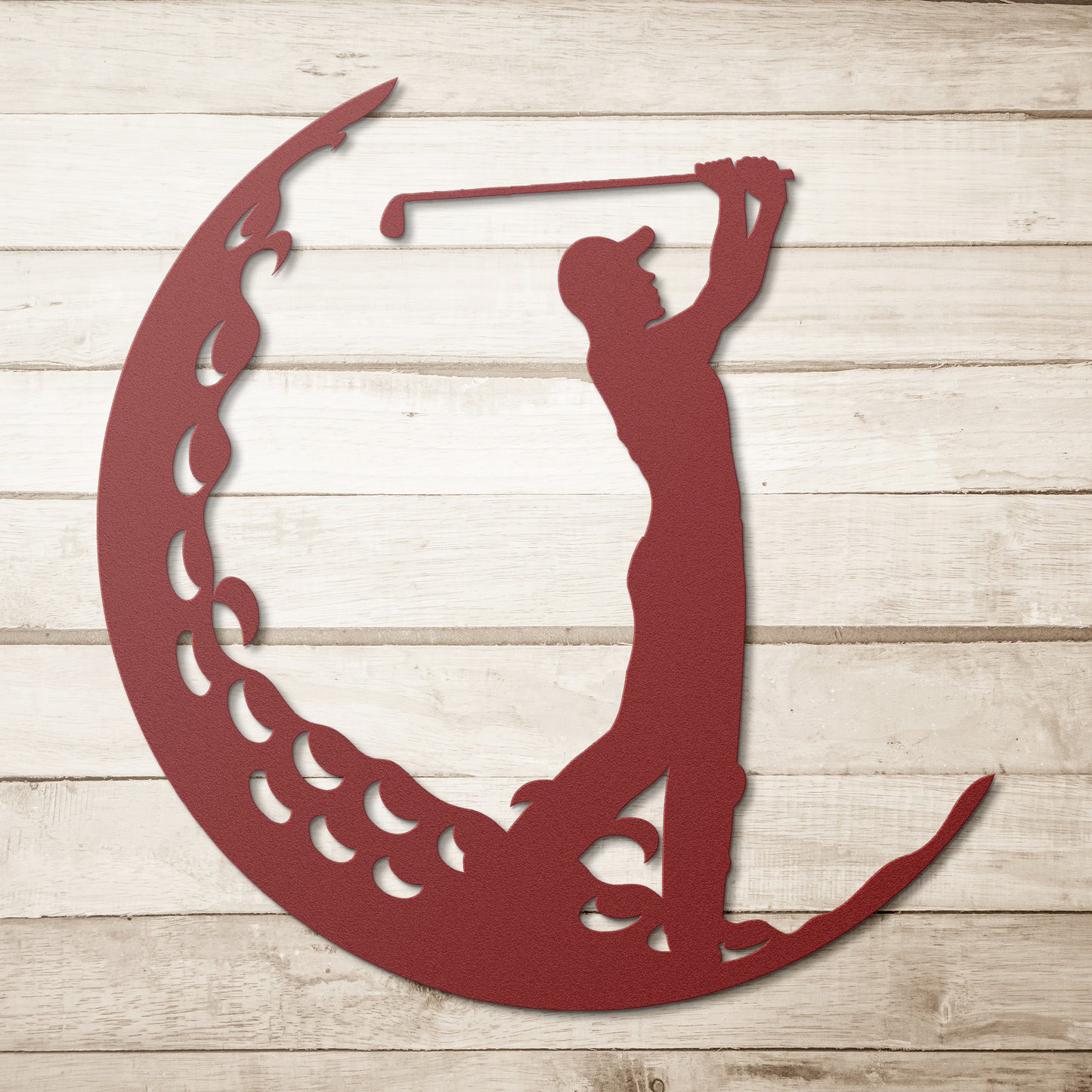 Golf Silhouette Metal Wall Decor, Gift for Golf Player, Sport Decor, Office Decor, Man Cave