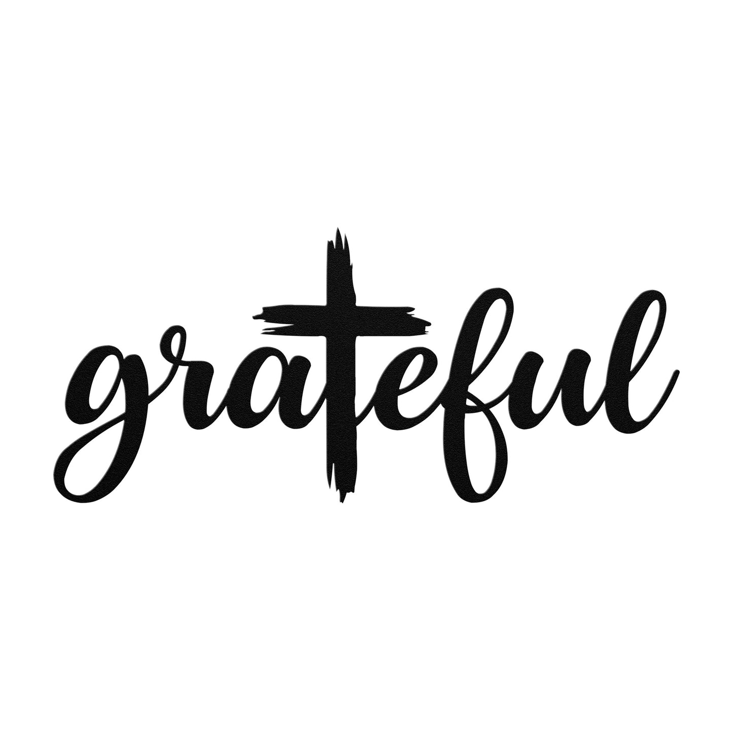 Grateful Word Art Metal sign, Metal Wall Art, Farmhouse Decor, Rustic Housewarming Gift