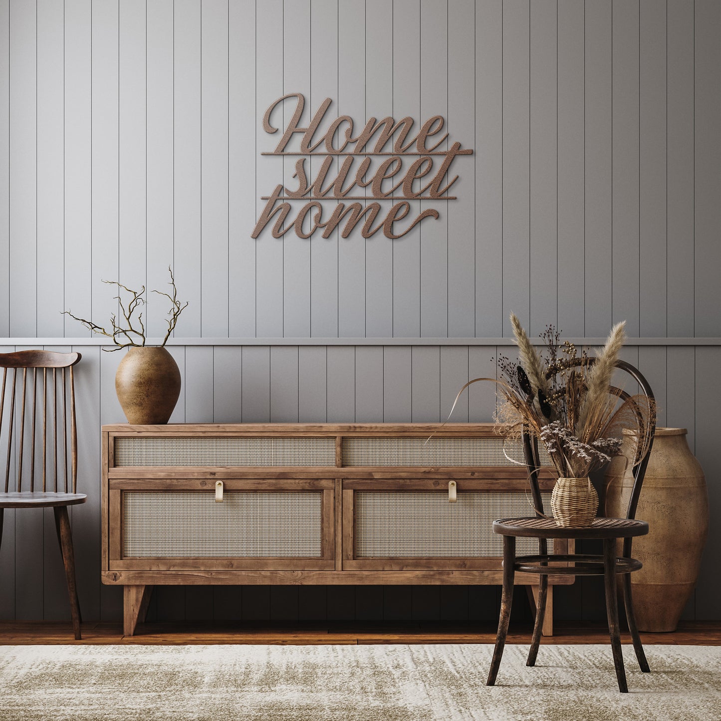 Home Sweet Home Metal Word Art, Metal Words, Metal Wall Art, Housewarming Gift, Rustic Metal Wall Art
