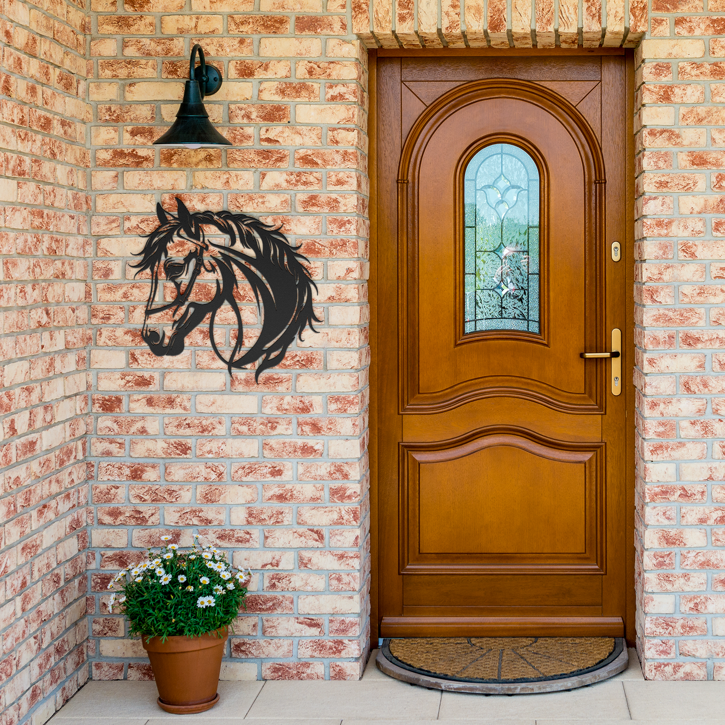 Horse_Head_Metal_Sign_Western_Decor_Ho_Black_Brick_Entrance_Mockup.png
