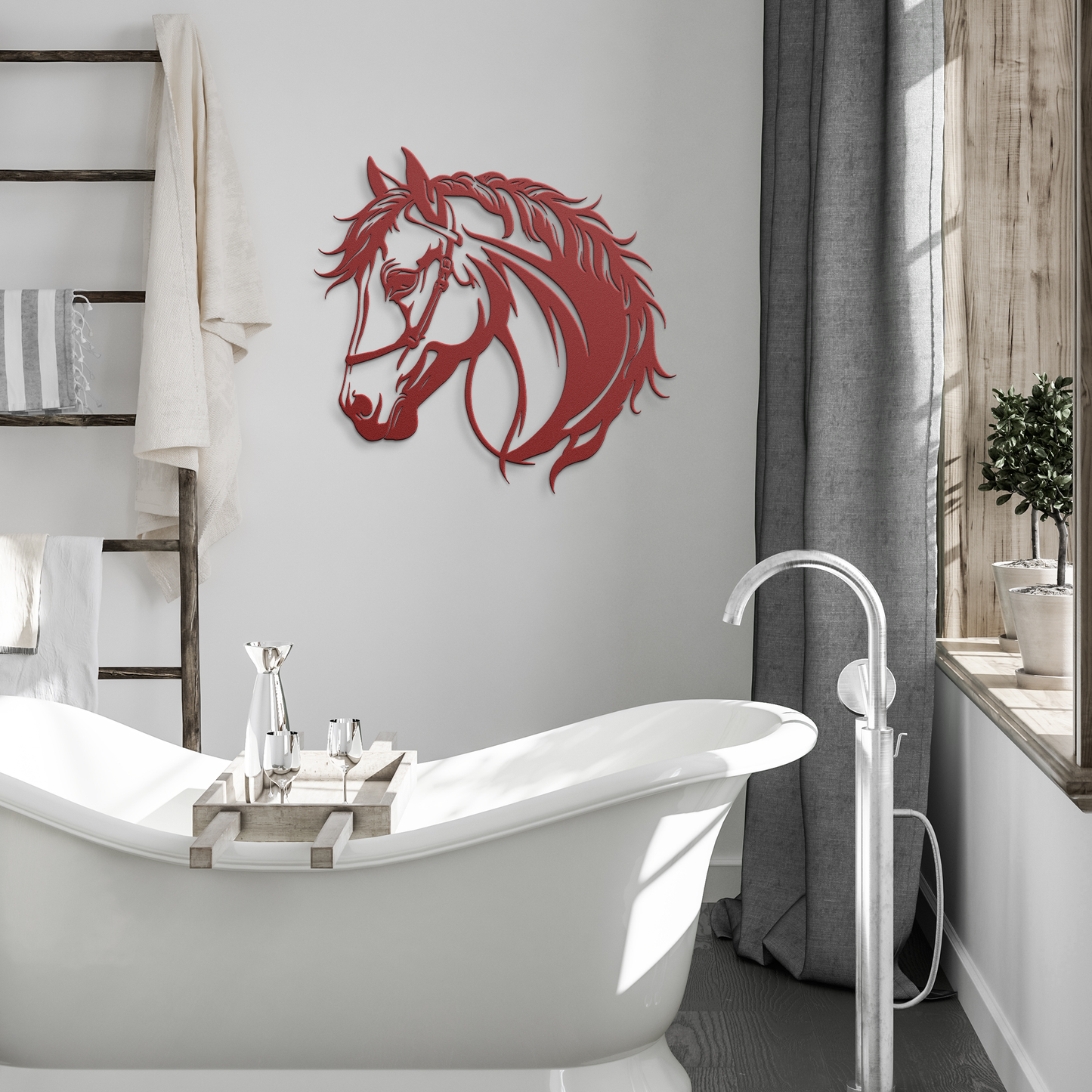 Horse_Head_Metal_Sign_Western_Decor_Ho_Red_Modern_Bathroom_Mockup.png