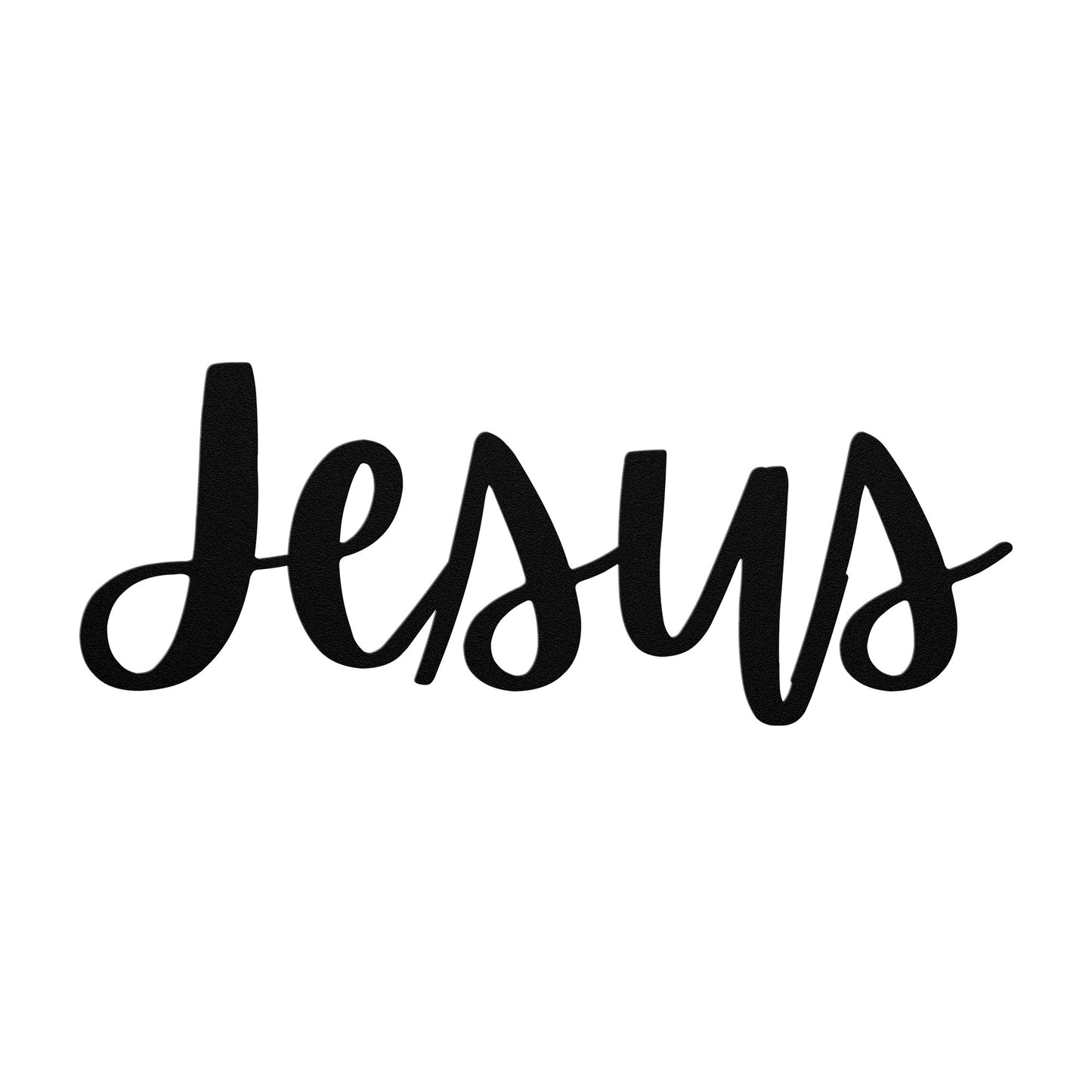 Jesus Metal Word Wall Art, Christian Decor, Metal Words, Front Door & Living room Wall Art, Housewarming Gift, Rustic Metal Wall Art